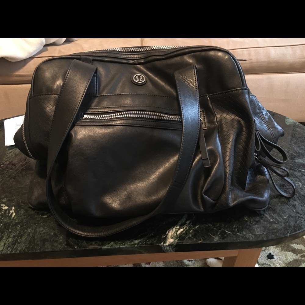 Lululemon never used leather bag